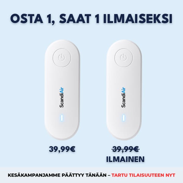 OSTA 1, SAAT TOISEN KAUPAN PÄÄLLE – VAIN TÄNÄÄN