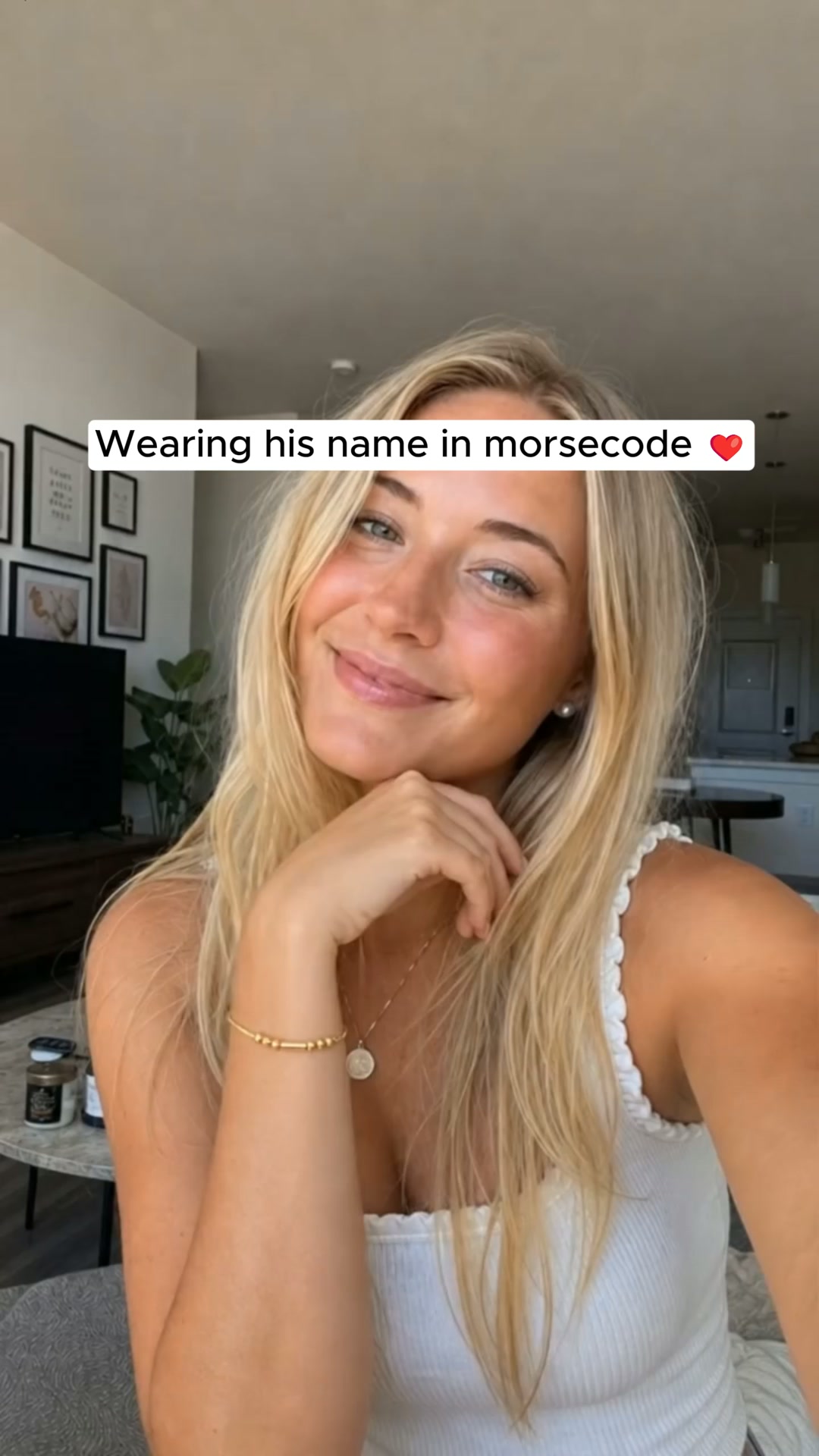 His name, hidden in Morse code