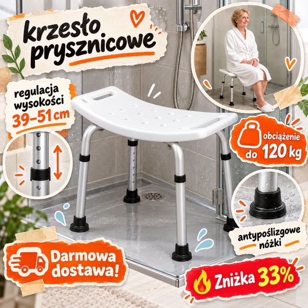 Taboret prysznicowy
