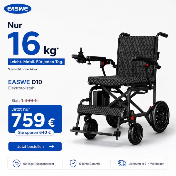 Nur 16 kg – Mehr Freiheit im Alltag