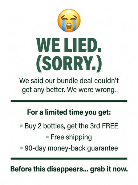 Buy 2, Get 1 Free — Today Only