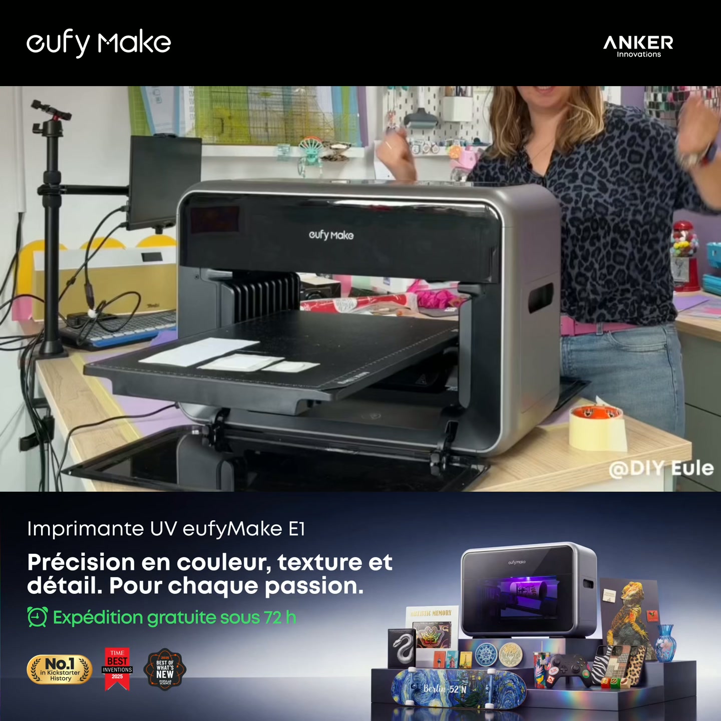 Imprimante UV eufyMake E1 – La précision pour toutes vos passions