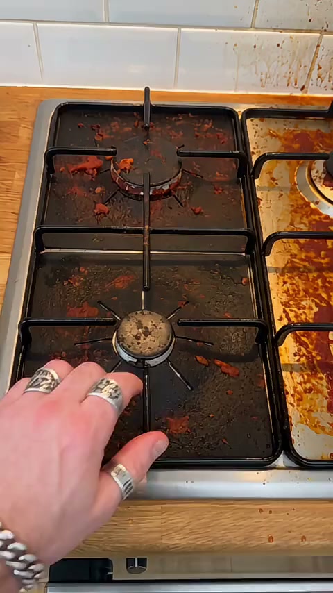 4-Piece Reusable Non-Stick Gas Stove Burner Covers – Heat-Resistant & Washable
