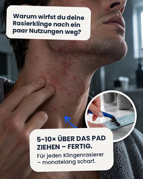 Klingenschärfer für jeden Rasierer