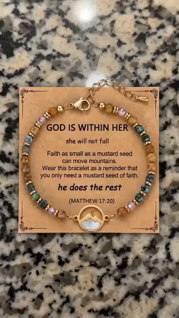 Mustard Seed Faith Bracelet – Matthew 17:20 Inspirational Christian Bracelet