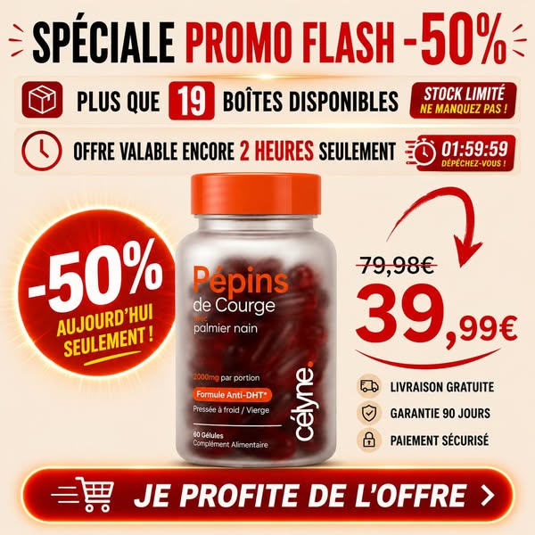 50% sur Célyne aujourd’hui
