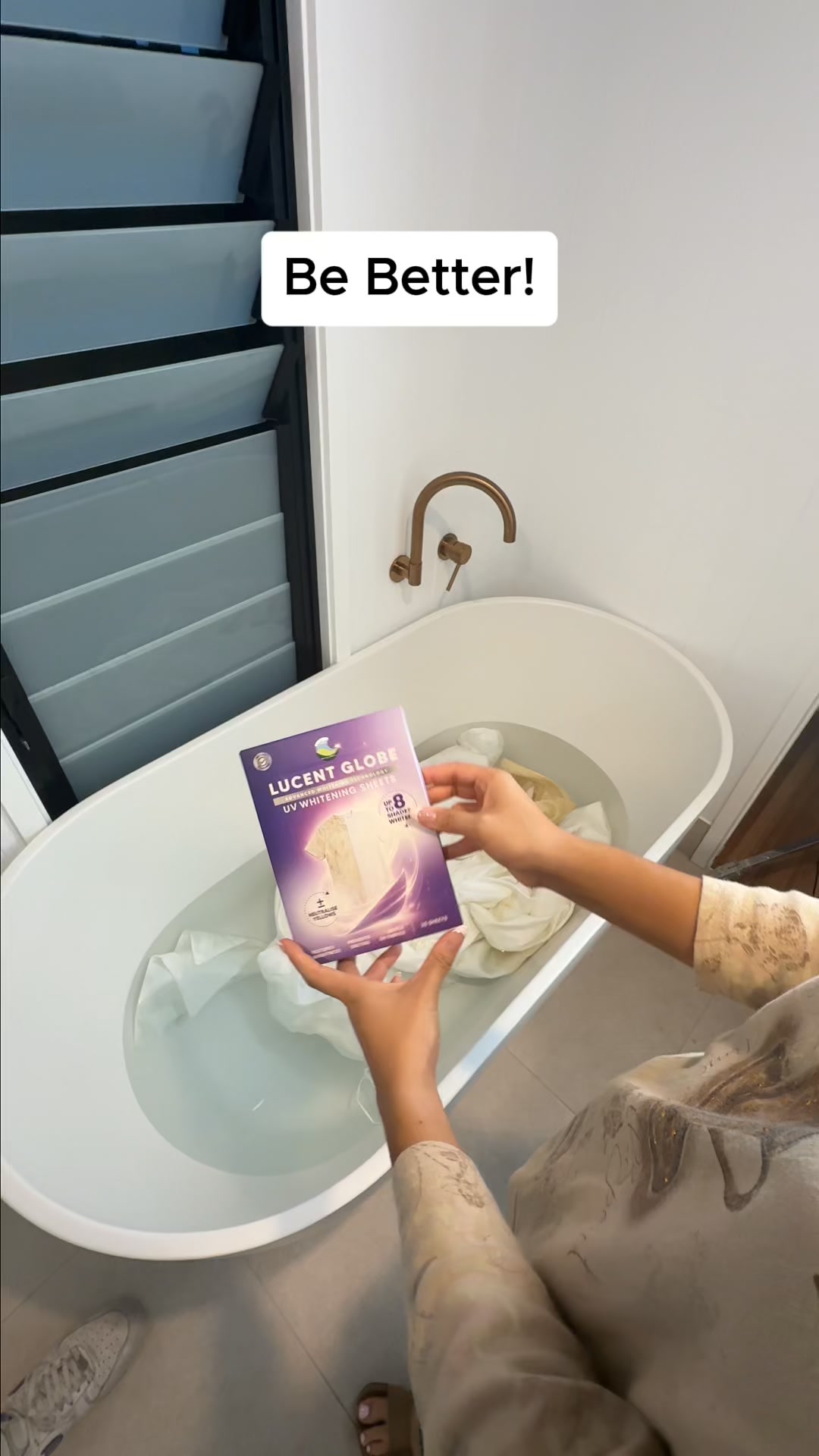 WORLD FIRST Purple Whitening Sheet for Clothes