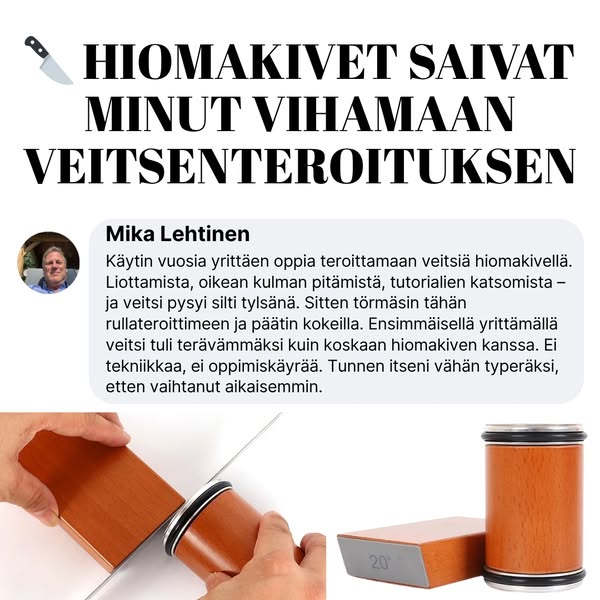 Tylsät veitset? Eivät enää.