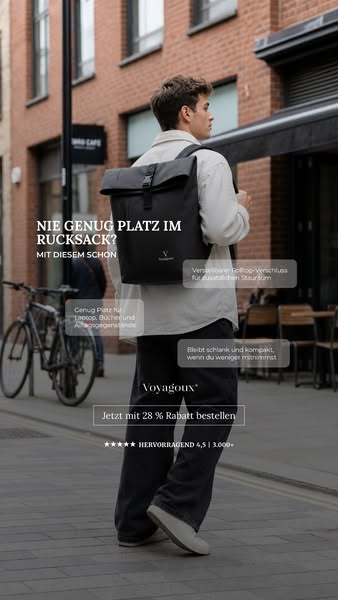 Rolltop-Rucksack