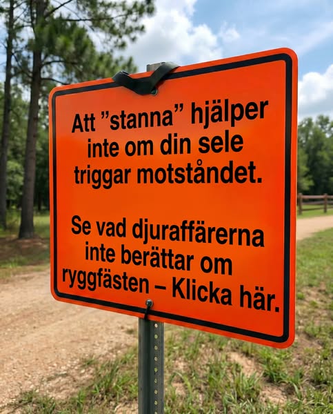 Hundsele med antidrag