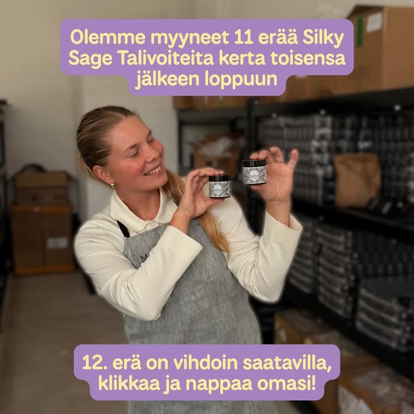 11 kertaa loppuunmyyty, nyt niitä taas saa!