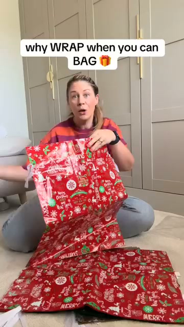 Drawstring Christmas Gift Bags