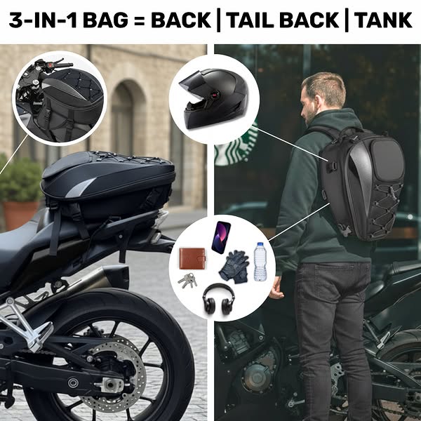 The Rider Backpack That Fits Your Helmet