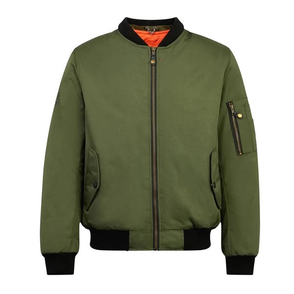 Spada Airforce MA1 CE Waterproof Bomber Jacket - Olive - Motorbike Jacket