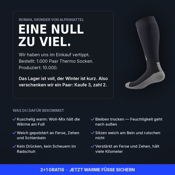 Endlich warme Füße