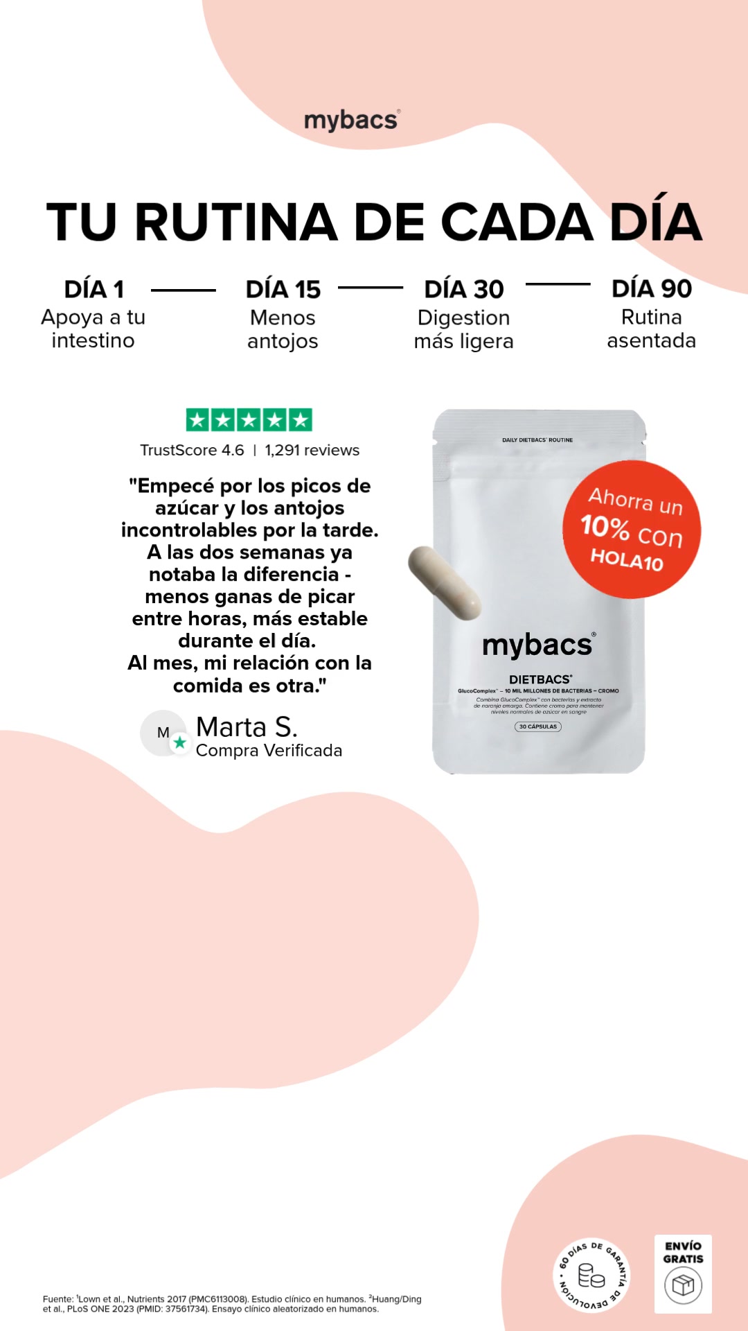 Dietbacs: Código -10% con HOLA10