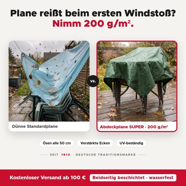 Abdeckplane SUPER 200 g/m² – ab 9,99 €