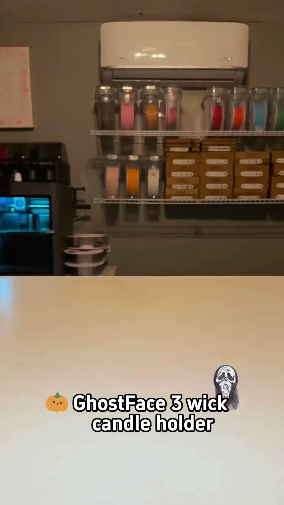 GhostFace 3 wick candle holder