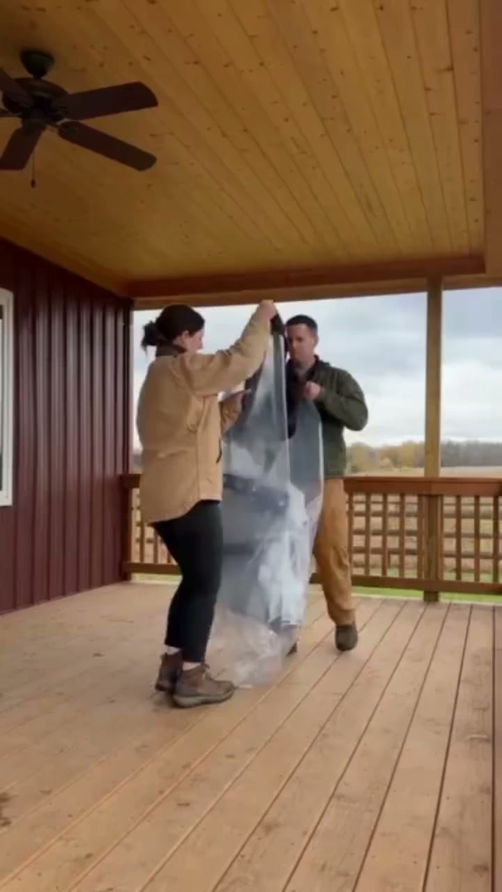 Transparant Afdekzeil (Geniet van een droog & licht balkon)