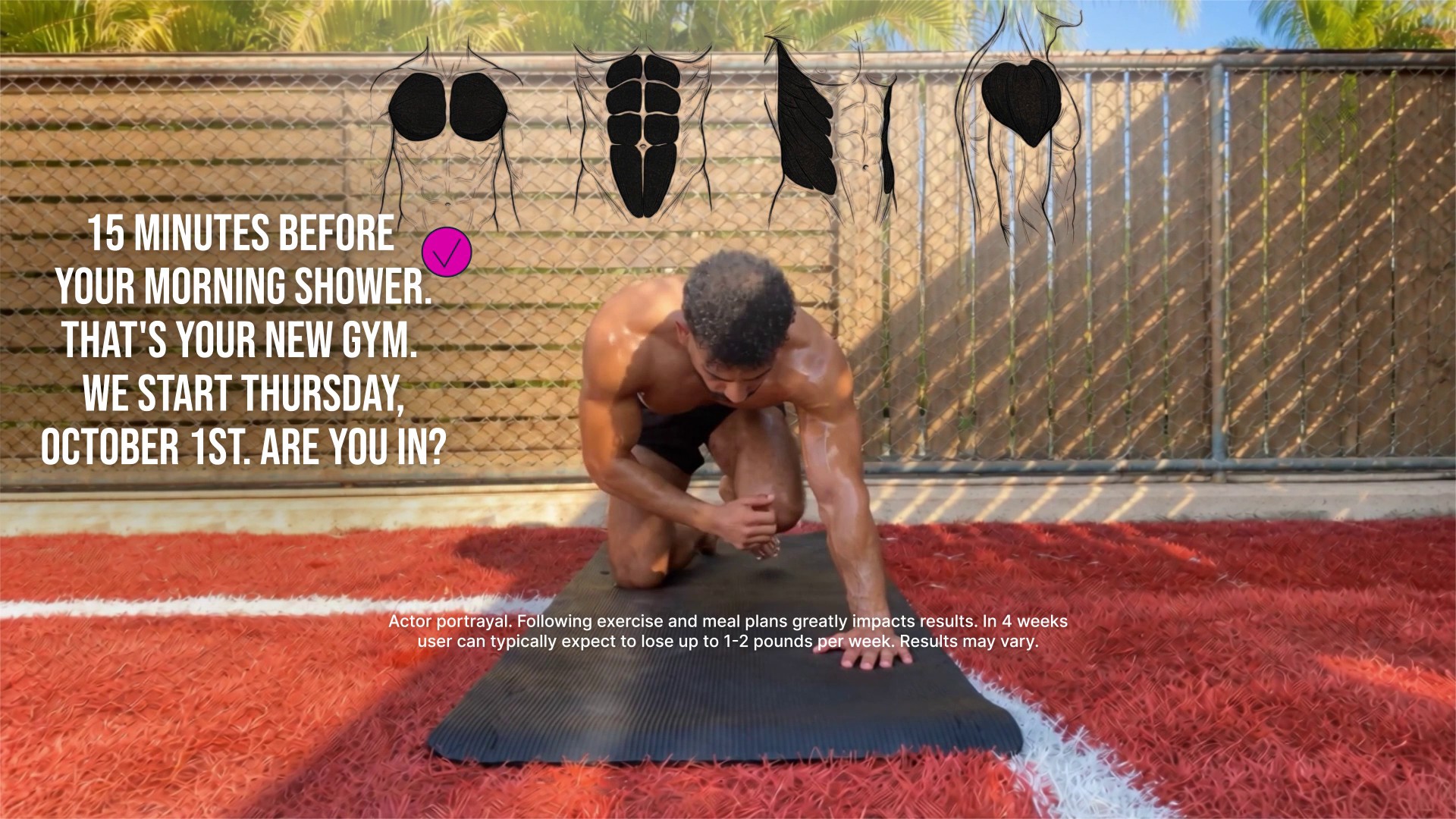 For Big Guys: Start Fifteen Today. Build Steady Strength.