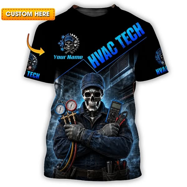 Personalized HVAC Shirt with Your Name