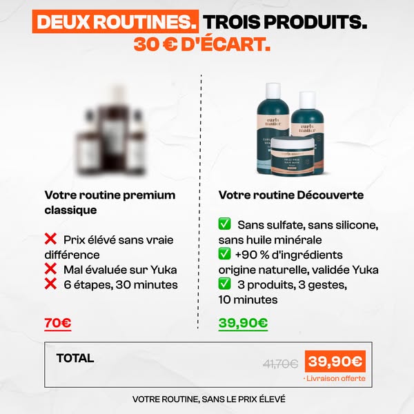 Découvre ta routine cheveux bouclés en 3 étapes !