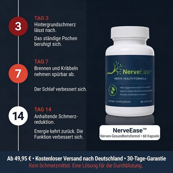 NerveEase: Die Formel zur Unterstützung der Durchblutung und Versorgung peripherer Nervenenden