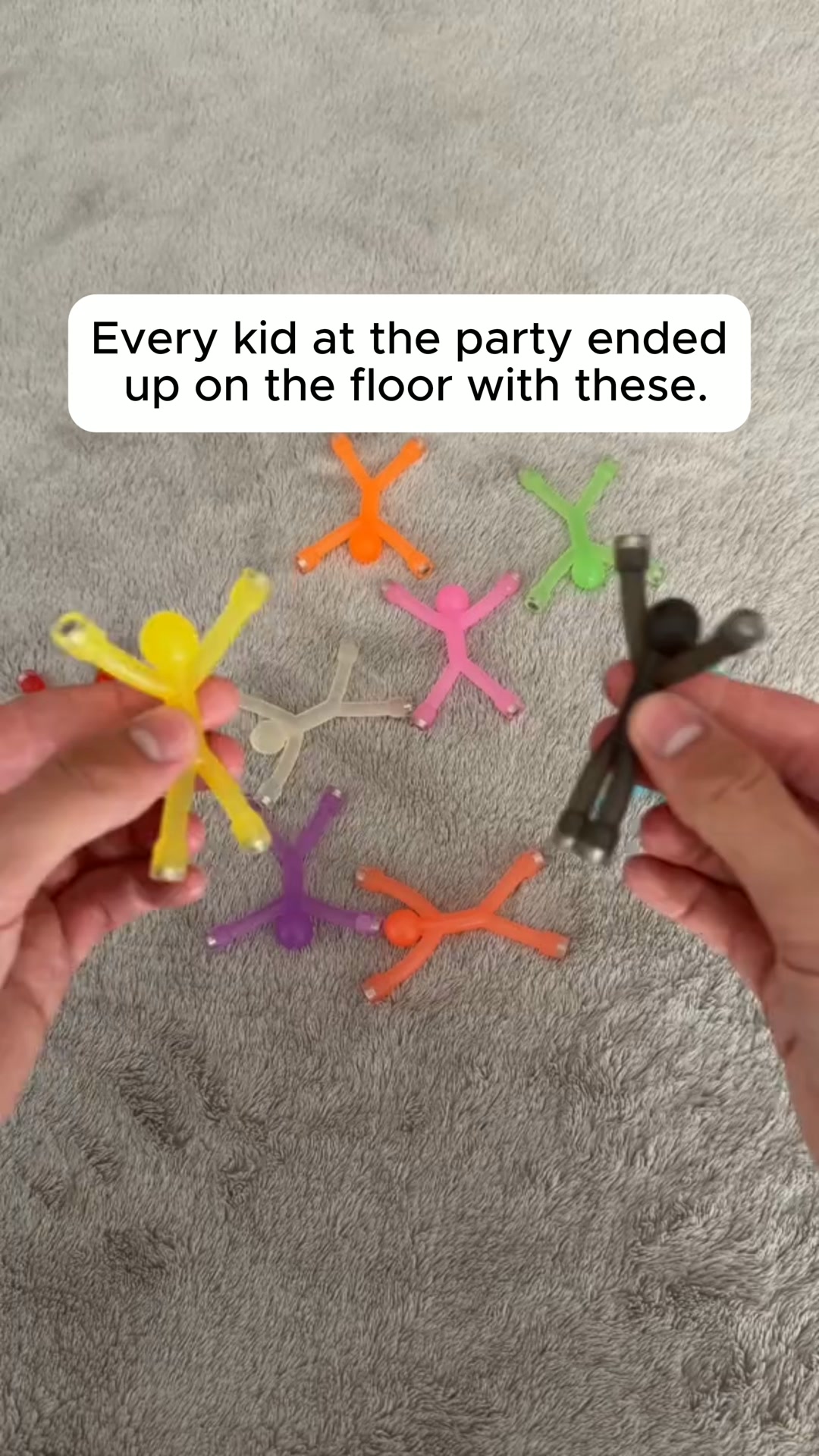 Most toys get played with twice
24 figures. No instructions.
It sticks to the table leg
Rebuilt every day, not twice
Quiet, and it fits in a