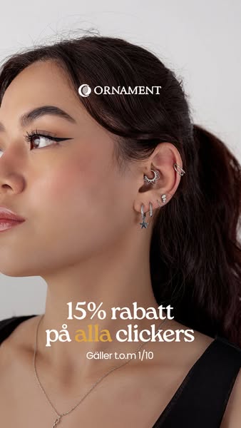 Clicker segment piercing ringar för septum, helix, läpp mm