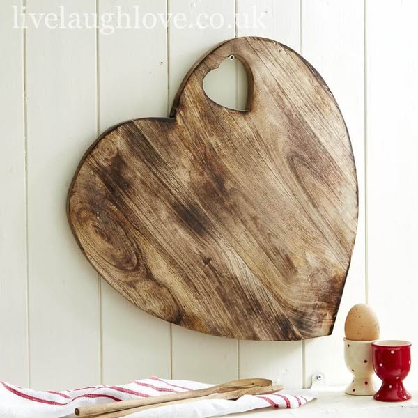 Heart Shaped Wooden Chopping Board