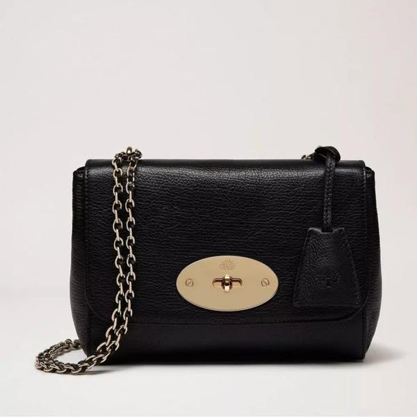 DKK9,800 | Mulberry Taske - Lily Black Glossy Goat