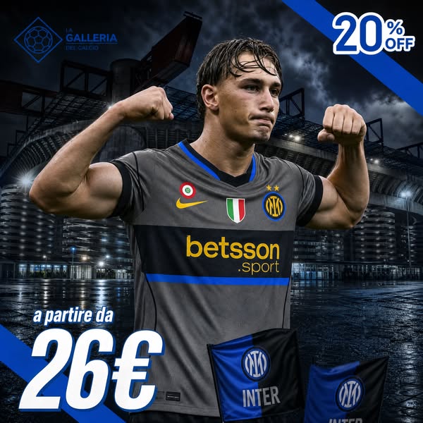 ARRIVATA LA NUOVA TERZA MAGLIA INTER 2026-27!