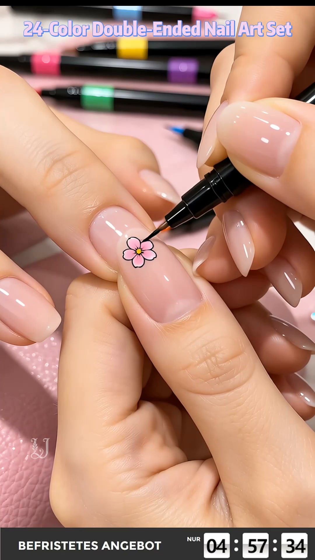 50% Off!24 Colours Dual-Ended Nail Art Pens