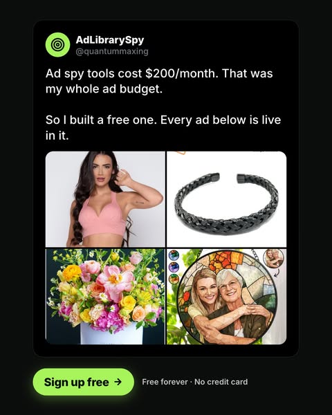 So I built a free ad spy tool