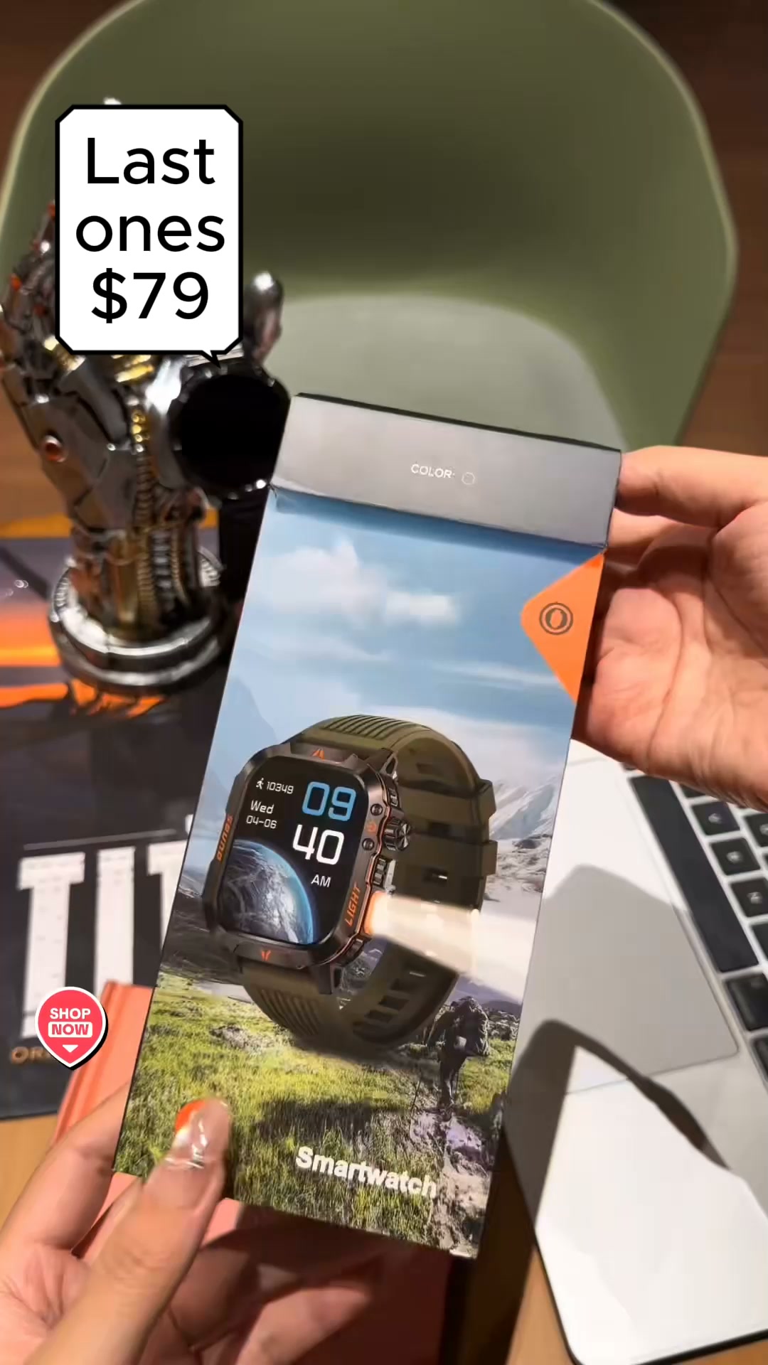 $79. GPS. 21-Day Battery. Waterproof. Calls & Notifications on your wrist. Health tracking 24/7.