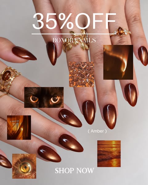 Premium Handcrafted Press-On Nails - ROXORA