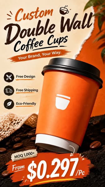 Custom Double Wall Coffee Cups For Your Brand