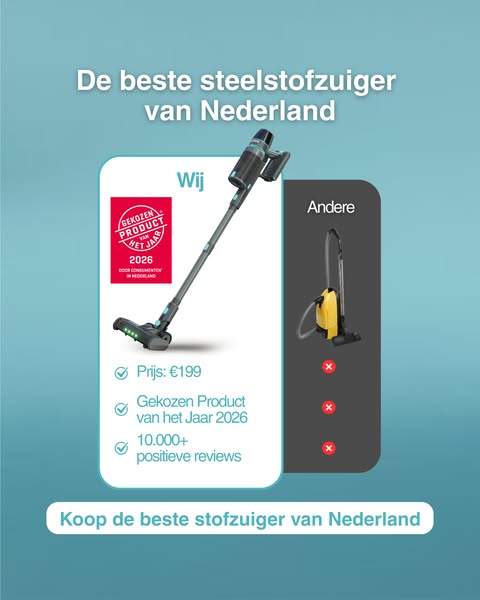 Dé stofzuiger die kracht en gemak combineert!