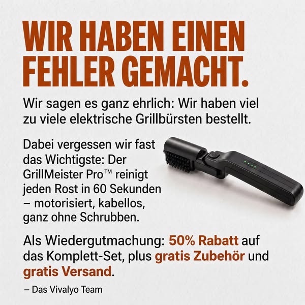 Deinen Grill in 5 Minuten sauber | 50% Rabatt