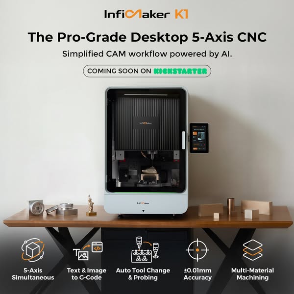 A desktop 5-axis CNC that keeps up with your ideas