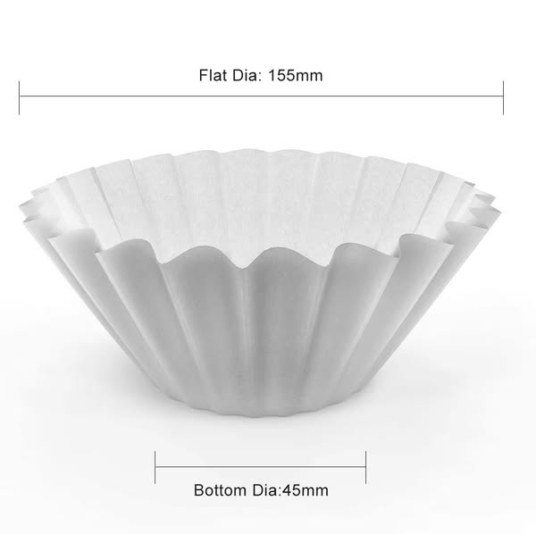 Wave Coffee Filter Paper White Color High Quality Coffee Filter Paper$1.50