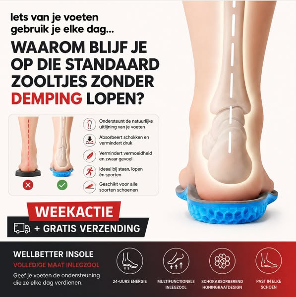 Bespaar niet op je voeten.