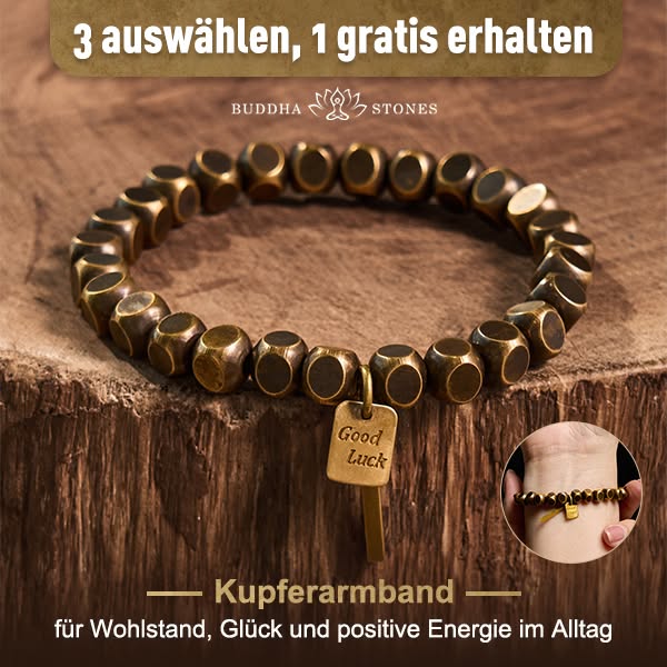 Buddha Stones Kupfer-Armband – Stilvolles Symbol für Glück & Wohlstand