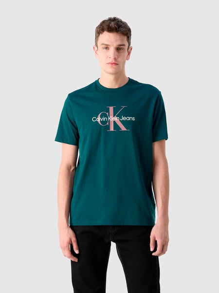 T-shirt Homem Ss Hero Monogram Tee 30s Eu Opt Calvin Klein
