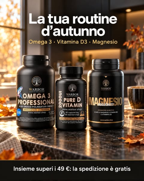 Omega 3 · Vitamina D3 · Magnesio