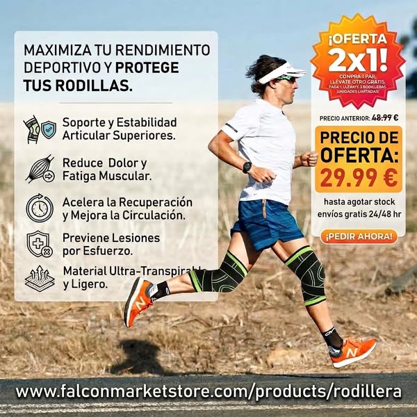 2x1 en Rodilleras + Parches GRATIS