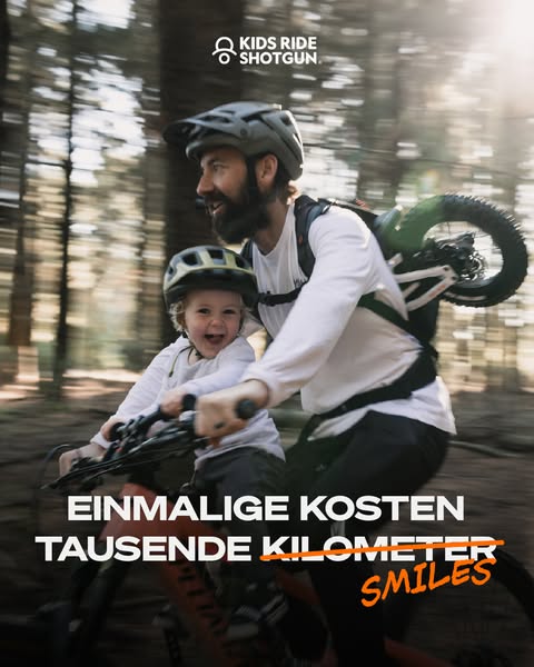 Shotgun Kinderfahrradsitz | Kostenloser Versand