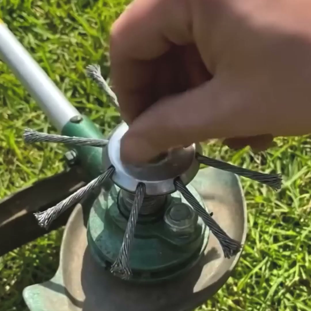 Stop met plastic, maai met staal