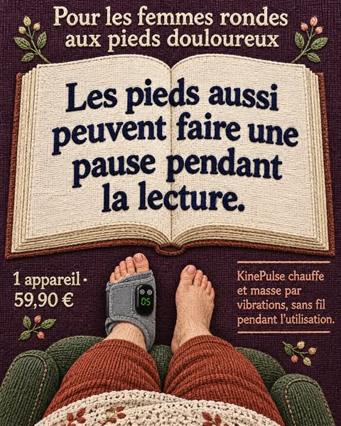 Une pause pour les pieds douloureux