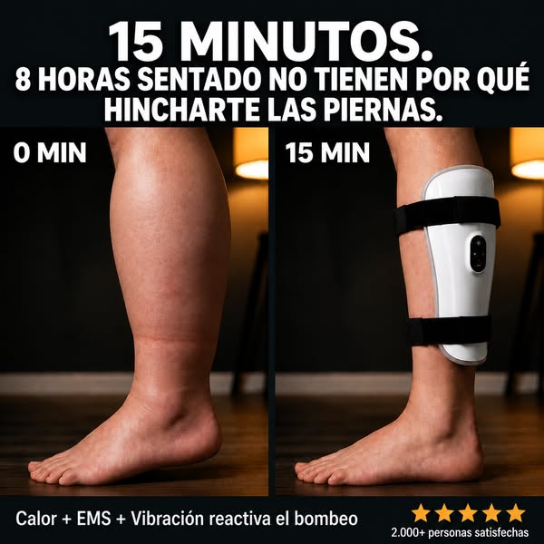 8h Sentado, Piernas Ligeras en 15 Min